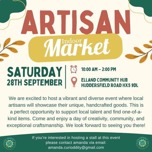 poster for indoor artisan market